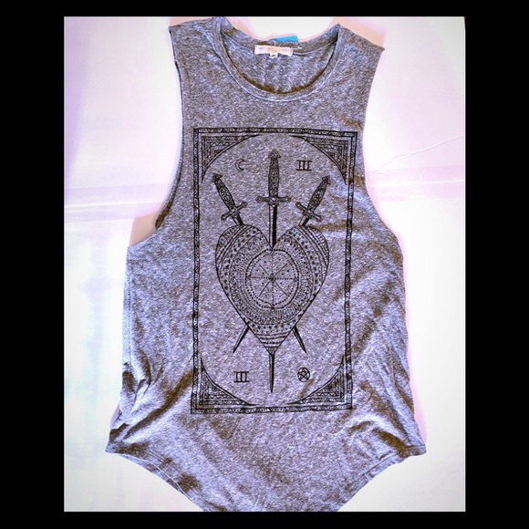 Truly Madly Deeply Tops - Truly Madly Deeply Los Angeles Distressed Tank S